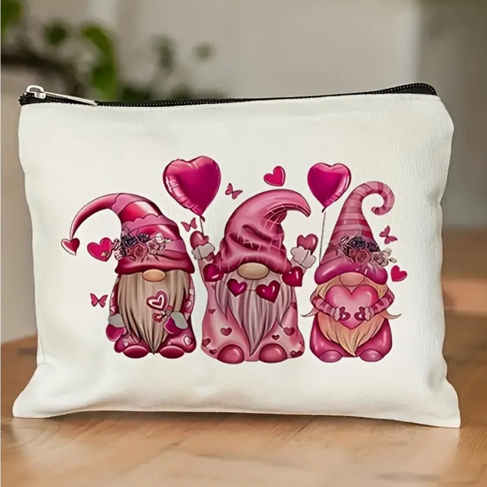 Gnome Love White Pouch